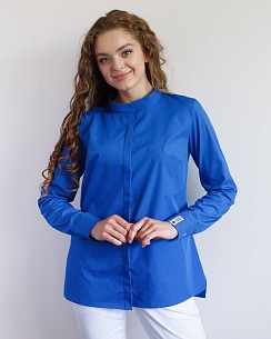 Медична сорочка жіноча Стефанія темно-синя